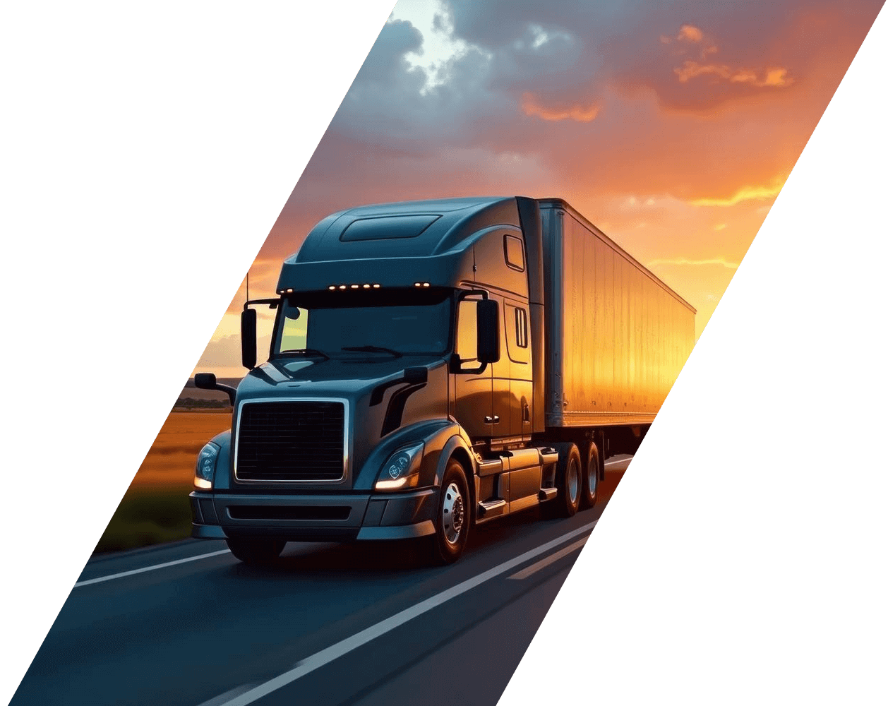 Modern Freight Transport Fleet